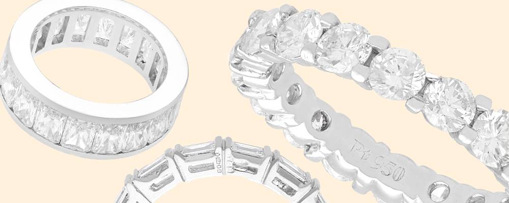 platinum eternity rings for sale