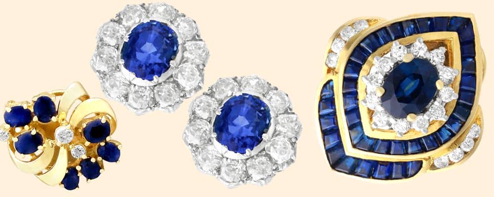 sapphire stud earrings