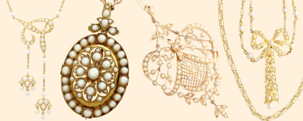 Seed Pearl Necklace for Sale