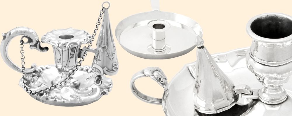 silver chambersticks for sale