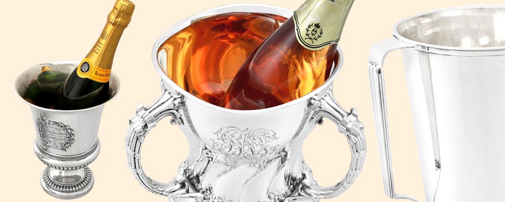 Silver champagne bucket for sale