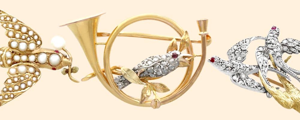 swallow brooches for sale