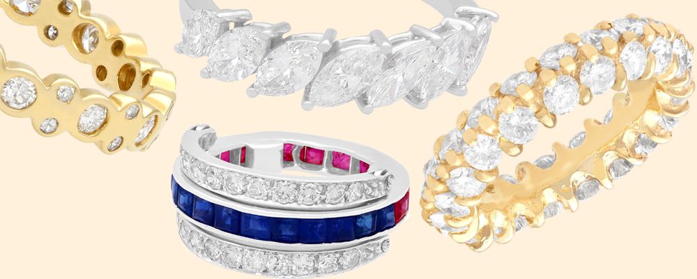 Unusual Eternity Rings for Sale