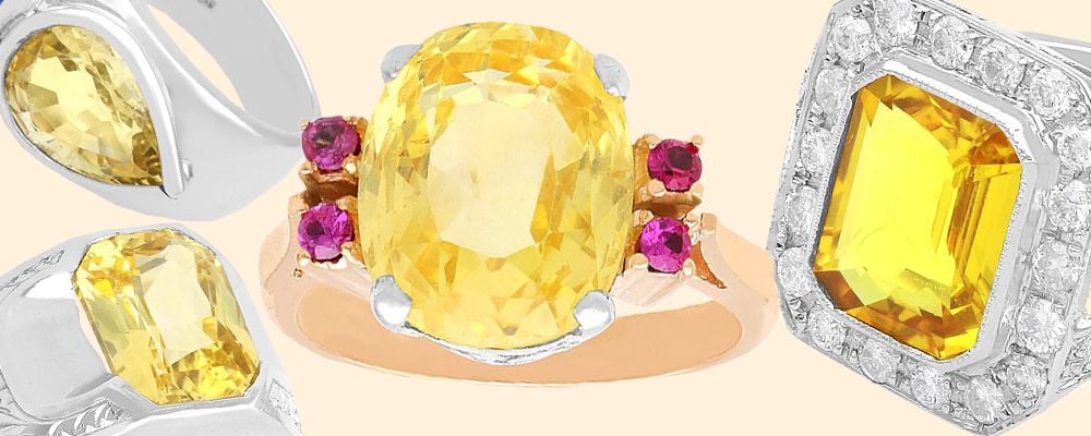 Yellow Sapphire Rings for Sale
