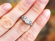 wearing diamond solitaire ring
