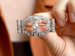 1930 Art Deco diamond platinum brooch