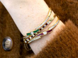 ruby gold bangle stacked