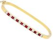 Ruby and Diamond Bangle in yellow gold