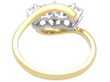 Trilogy Twist Ring in Yellow Gold back