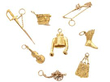 Antique Yellow Gold Bracelet Charms