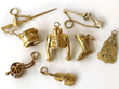 Antique French Gold Bracelet Charms