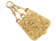 Antique Gold pouch Bracelet charm