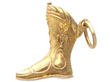 Gold boot Bracelet Charm