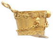 Antique Gold hat Bracelet Charm