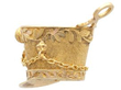 Gold hat Bracelet Charm
