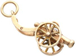 Antique Gold cannon Bracelet Charm
