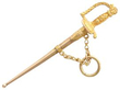 Antique Gold sword Bracelet Charm