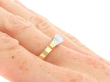 Gold and Diamond Ring on Hand