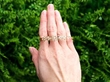 pearl and gold bangle outside