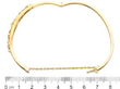 Victorian Gold Bangle with Pearls open size