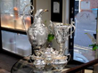 silver wine ewer silver cup and tea set
