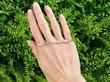 diamond and gold bracelet outside