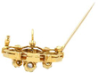 Honeycomb Diamond brooch open