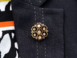 Honeycomb Diamond brooch wearing