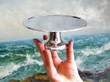 antique Scottish Sterling Silver Tazza