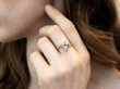 Antique Diamond Twist Ring wearing