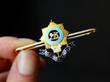 gold and enamel Military Brooch