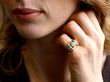 wearing French Diamond Ring