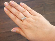 wearing diamond trilogy ring