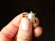 Cultured Pearl Ring with diamonds