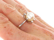 Cultured Pearl Ring on hand