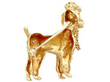 Vintage Poodle Brooch reverse