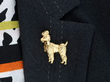 Vintage Poodle Brooch wearing