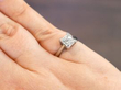 wearing diamond solitaire ring
