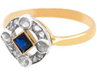antique Sapphire & Diamond Dress Ring