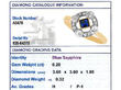 Sapphire & Diamond Dress Ring grading card