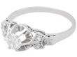 antique 1920s Platinum Diamond Ring