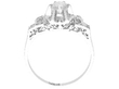 1920s Platinum Diamond Ring setting