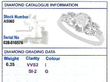 1920s Platinum Diamond Ring grading card