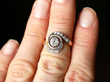Antique Twist Ring on finger