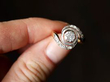 Antique diamond Twist Ring