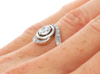 Antique Twist Ring on hand