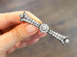 Diamond Bar Brooch in yellow gold