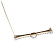 Diamond Bar Brooch open