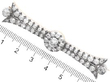 Diamond Bar Brooch size
