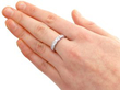 18ct White Gold Half Eternity Ring wearing
